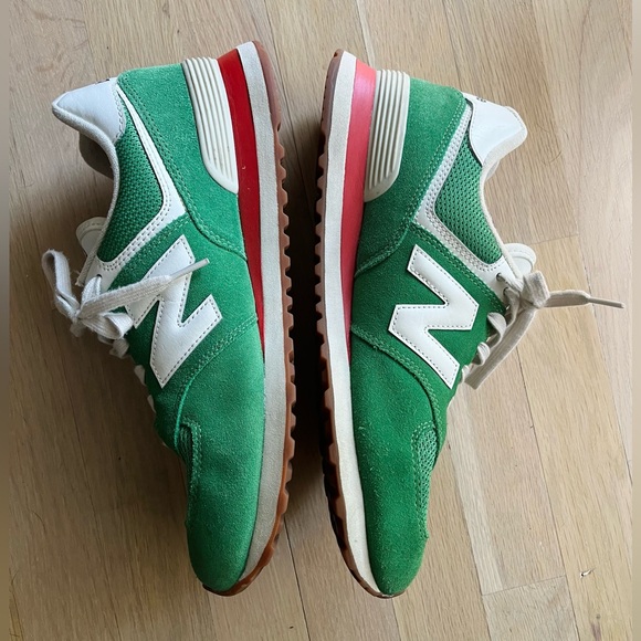 New Balance 574 flag green sneakers- Size 10 - Picture 4 of 7